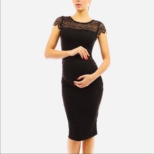 Black maternity dress